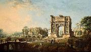 Antonio Joli The Arch of Trajan at Benevento oil on canvas painting by Antonio Joli. oil painting reproduction